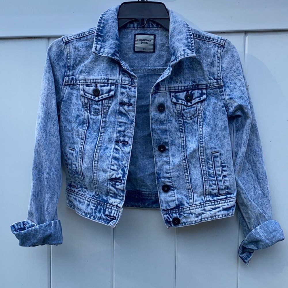 Highway jeans jean crop top jacket
